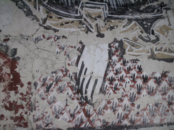 Pied du Christ en Majesté, peinture romane